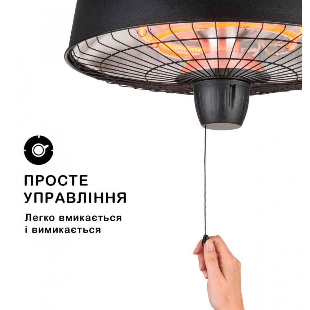 Инфракрасный обогреватель потолочный электрический 2,5 кВт Blumfeldt Camden Heat , manual