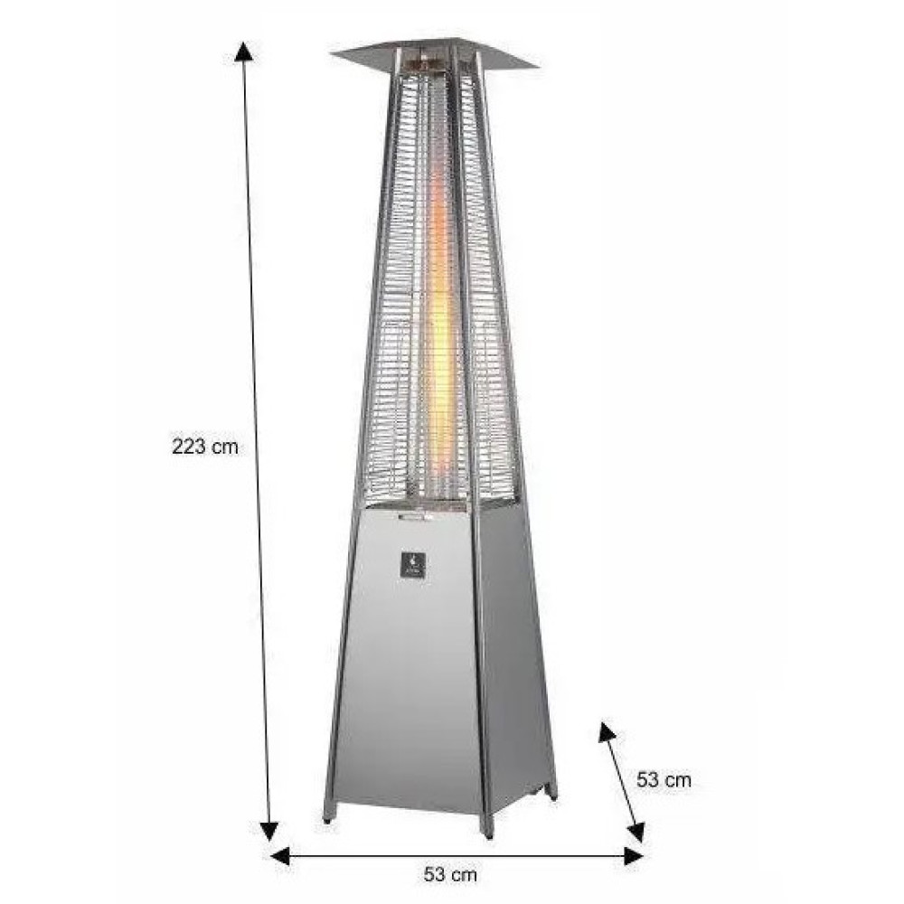 Вуличний газовий обігрівач 9,3 кВт Activa Pyramide Cheops