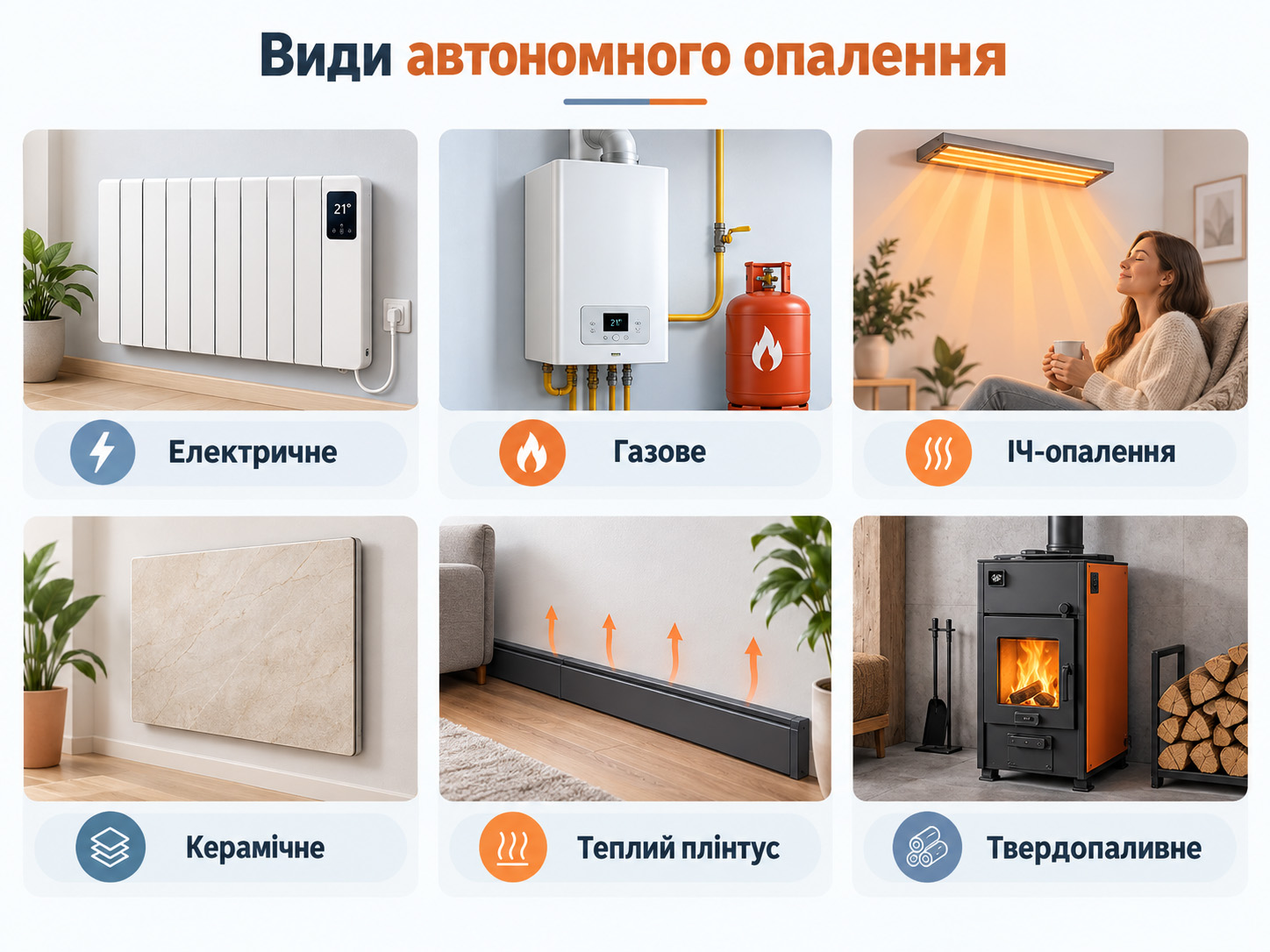 Види автономного опалення будинку та квартири